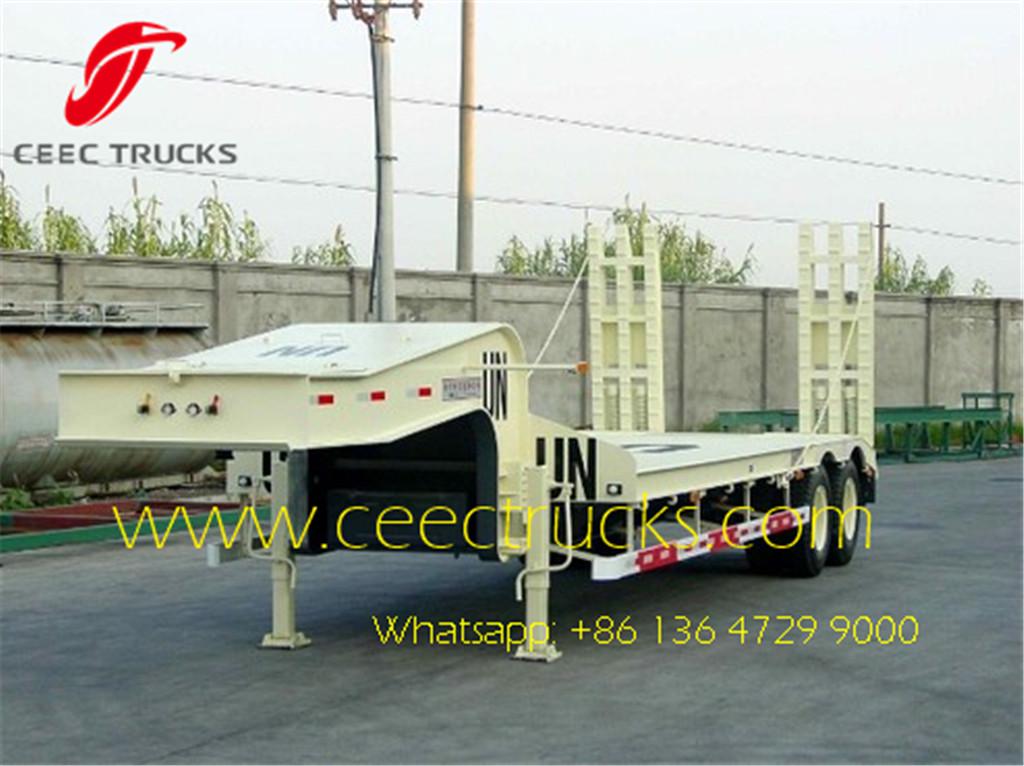 best 2 axle low bed semitrailer