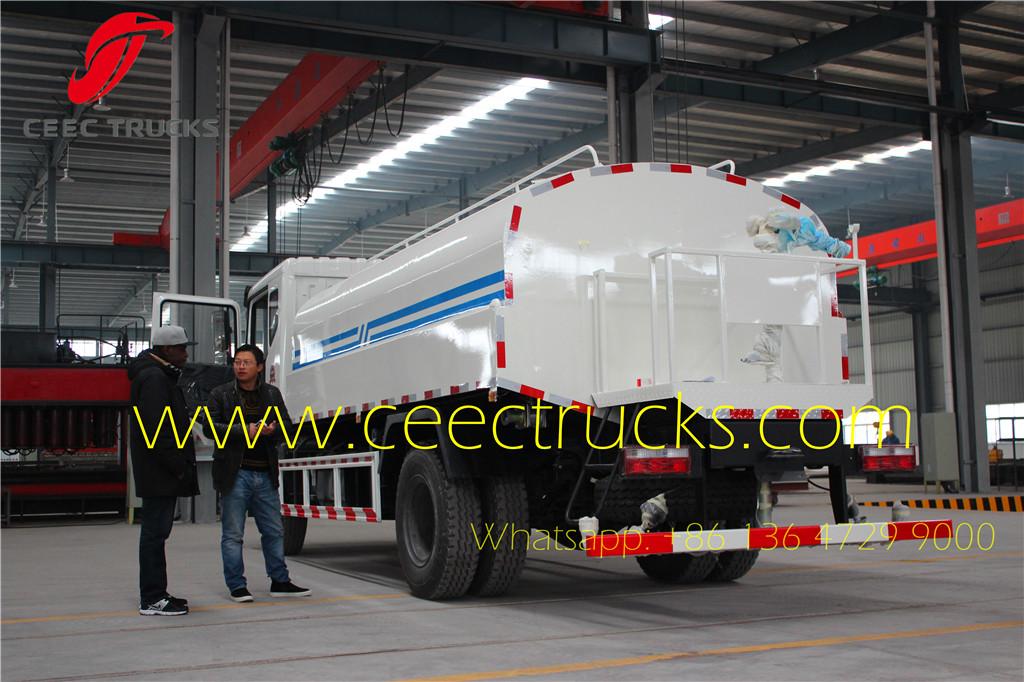 Angola Client visiting our factory for buying water tanker truck