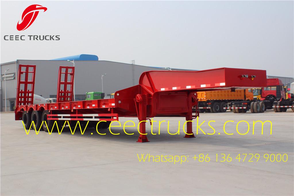 50T low flatbed semi trailers 