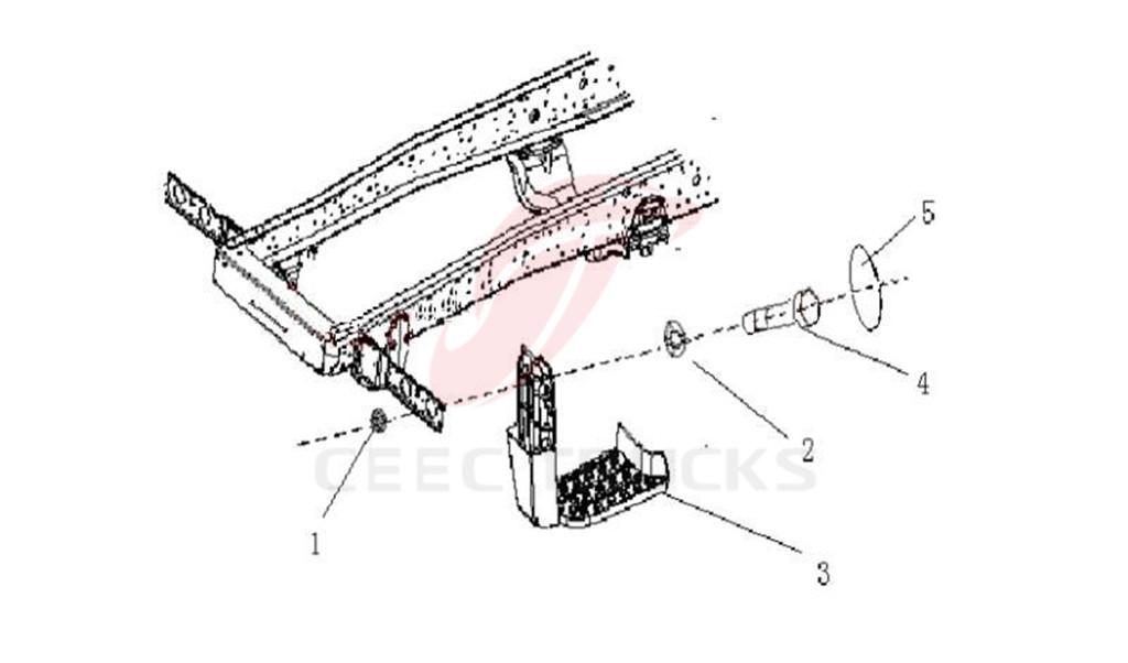 Beiben NG80B step ladder 5716600801 price