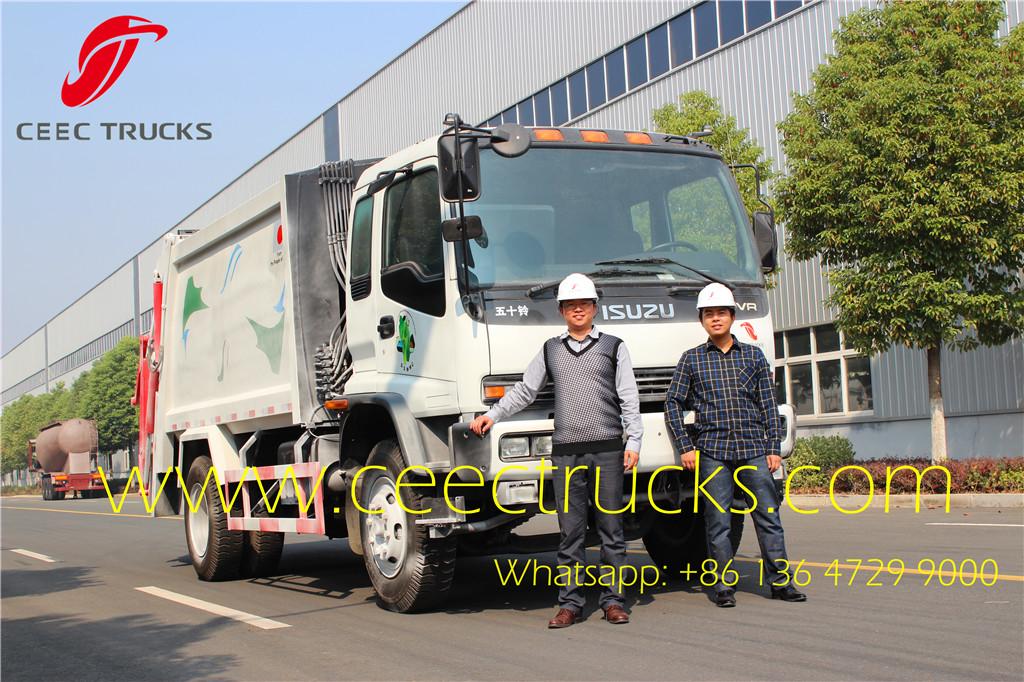 ISUZU FVR FTR 12CBM garbage compactor truck manufacturer