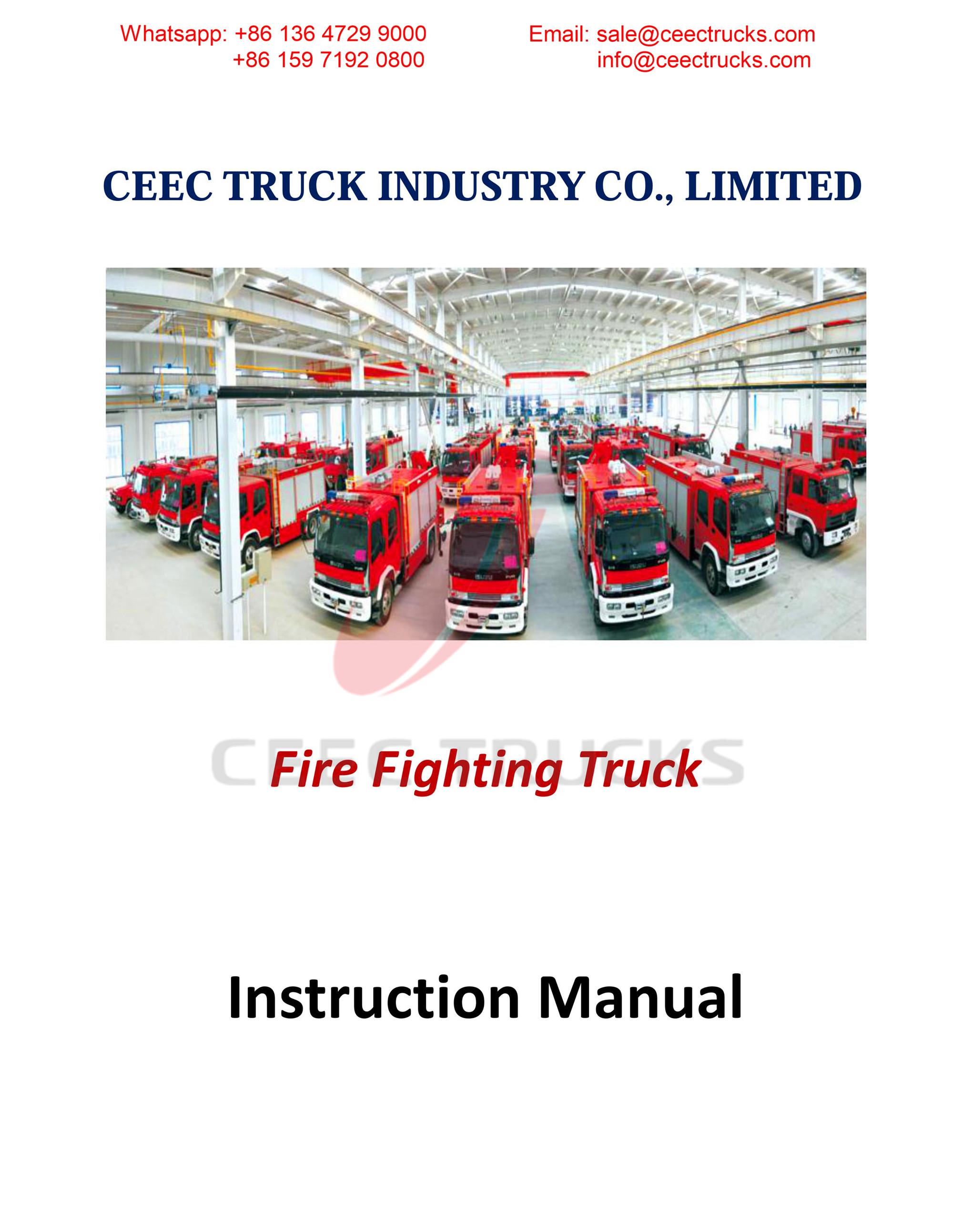 Syria ISUZU foam & water & powder fire truck Syria ISUZU foam & water & powder fire truck