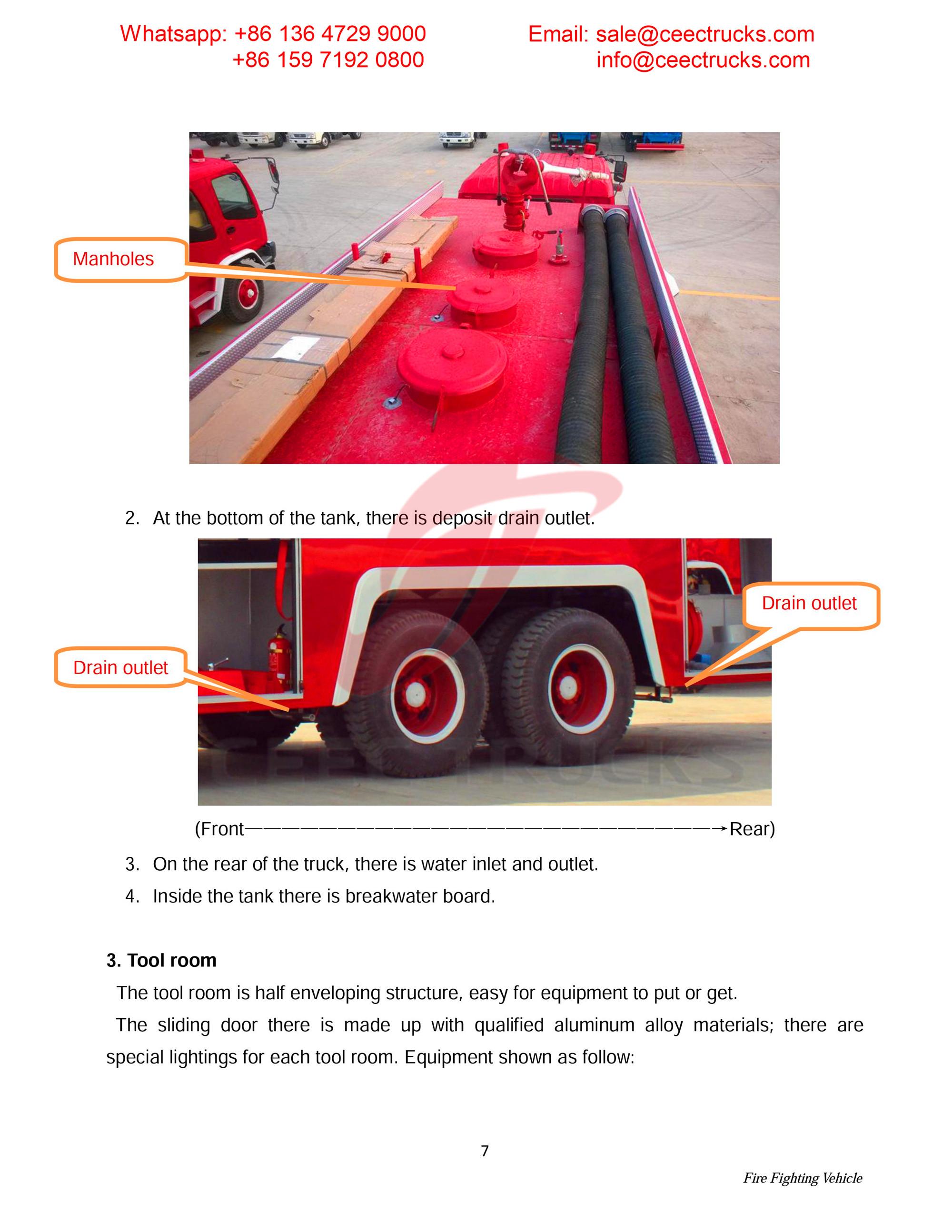 Syria ISUZU foam & water & powder fire truck Syria ISUZU foam & water & powder fire truck