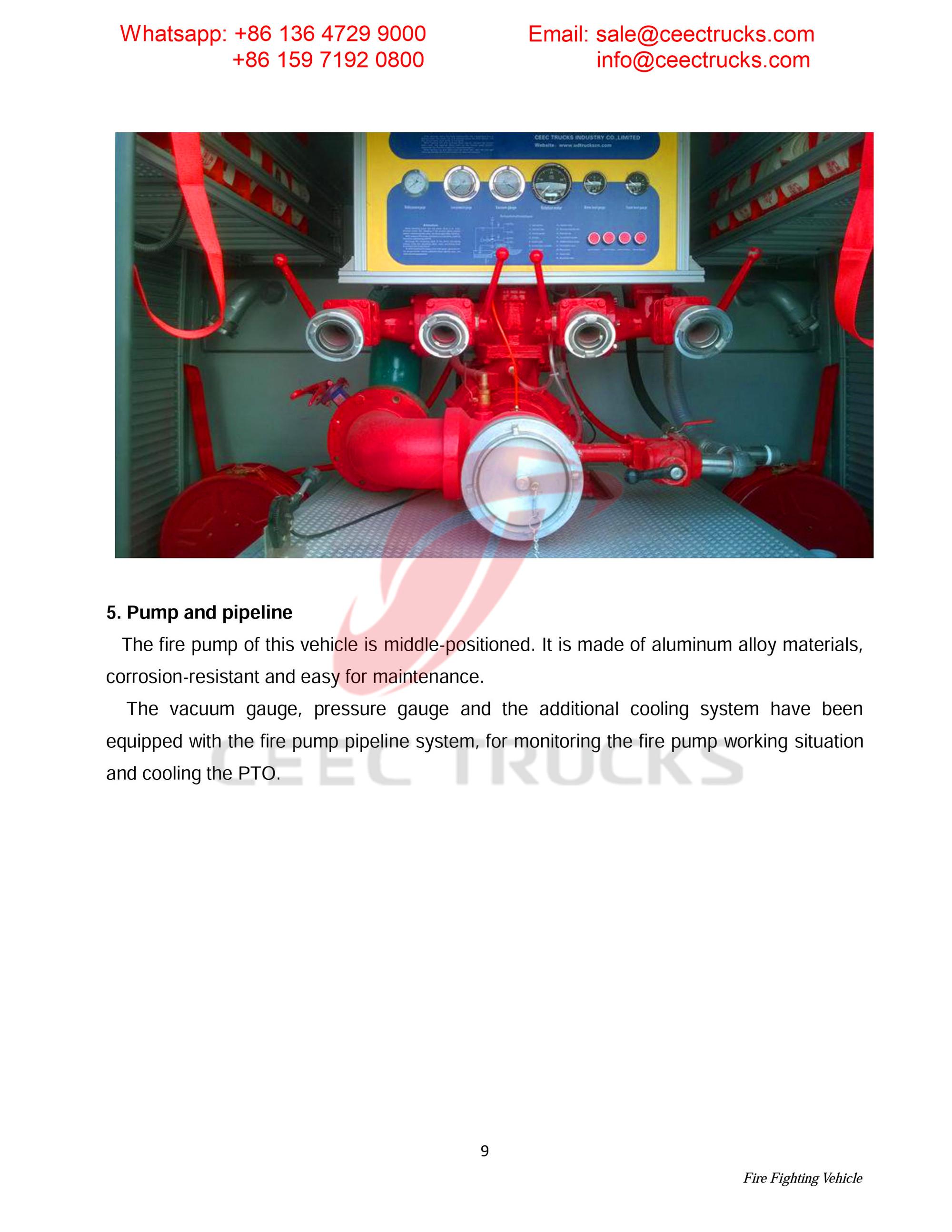 Syria ISUZU foam & water & powder fire truck Syria ISUZU foam & water & powder fire truck