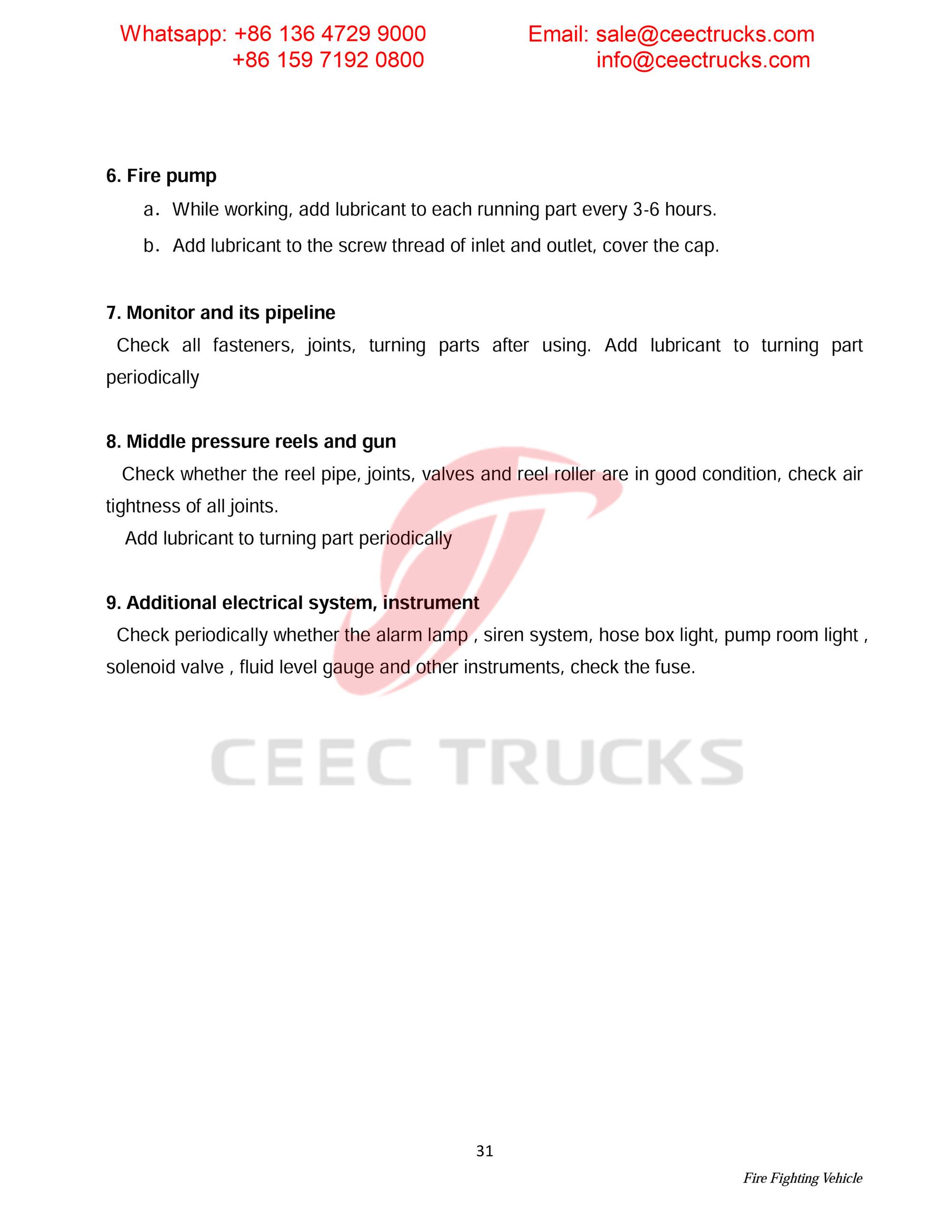 Syria ISUZU foam & water & powder fire truck Syria ISUZU foam & water & powder fire truck