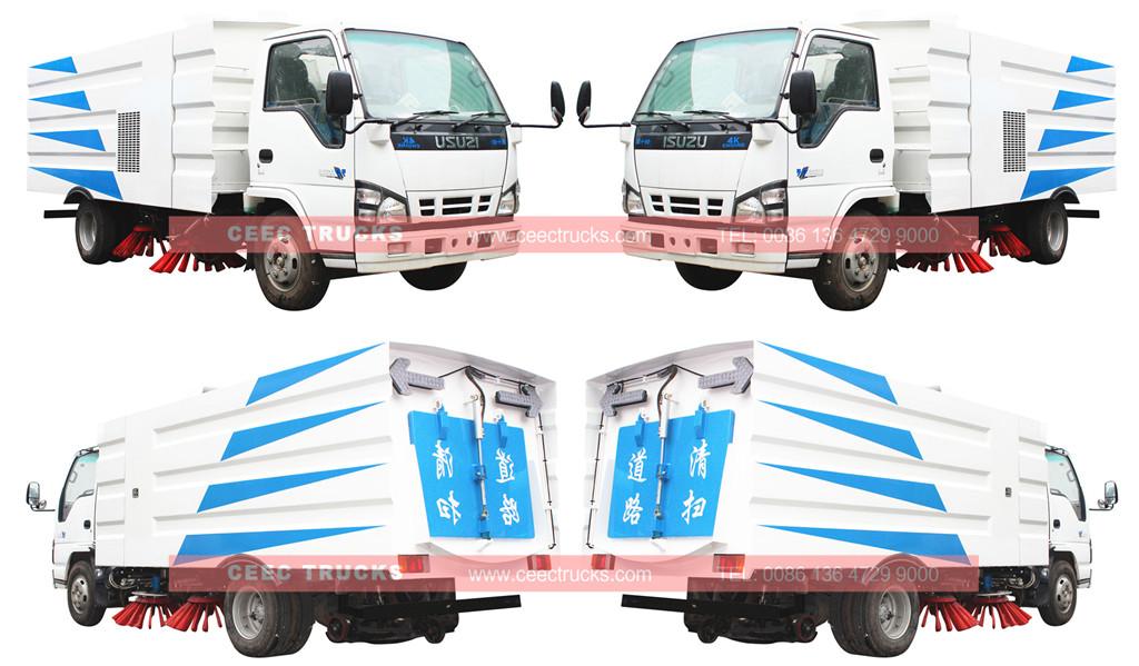 isuzu 5cbm road sweeper truck