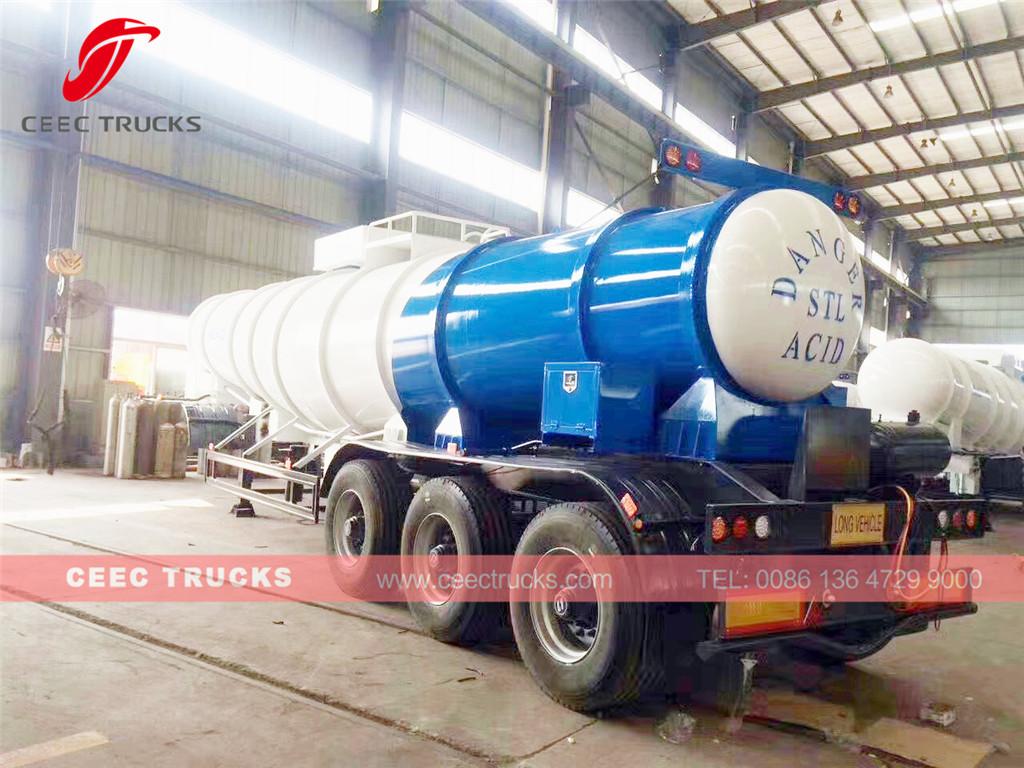 Algeria customer buy 10units ACID delivery semitrailer