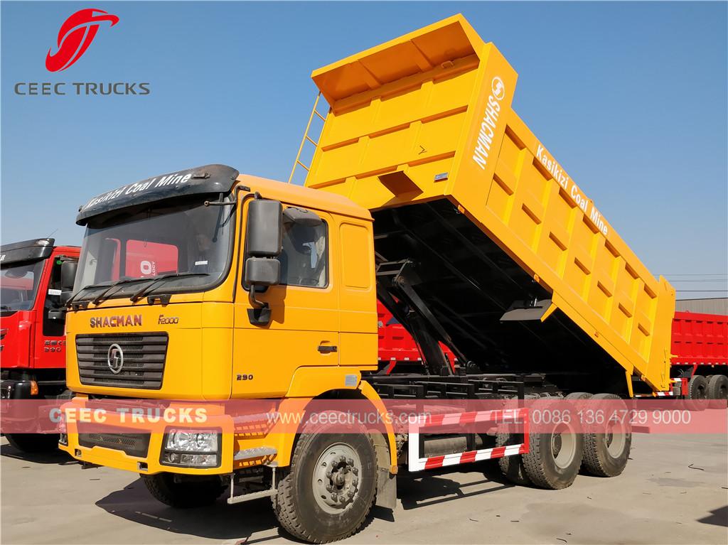 SHACMAN RHD tipper truck export Uganda Kasikizi