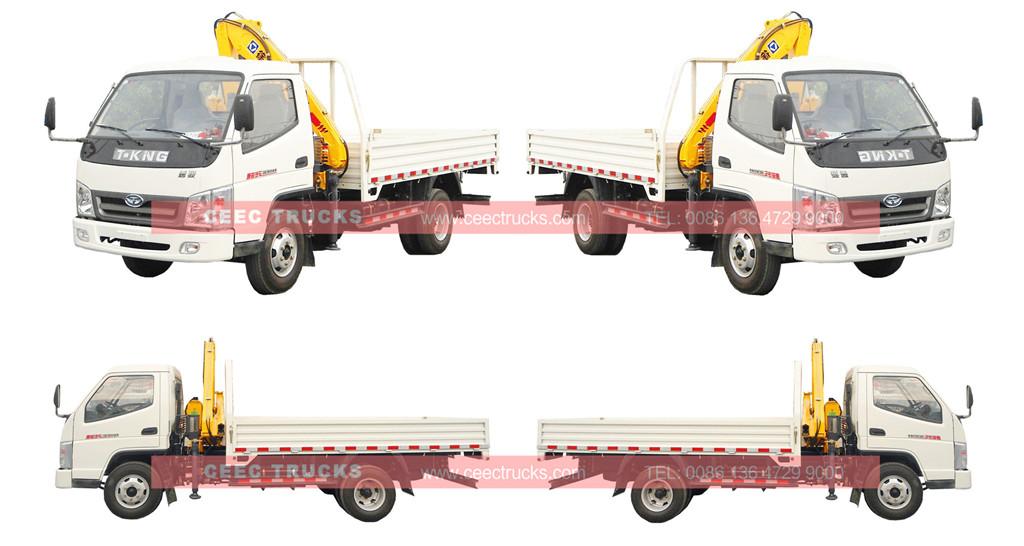 1tons knuckle boom crane trucks whole sale