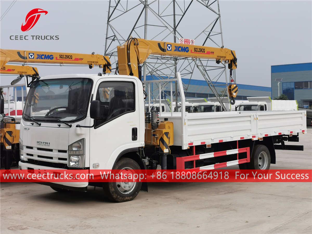 ISUZU Telescopic boon crane truck for sale