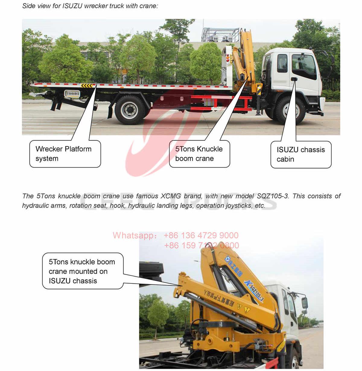 Ethiopia--ISUZU 8Tons Wrecker Truck with Crane Manual