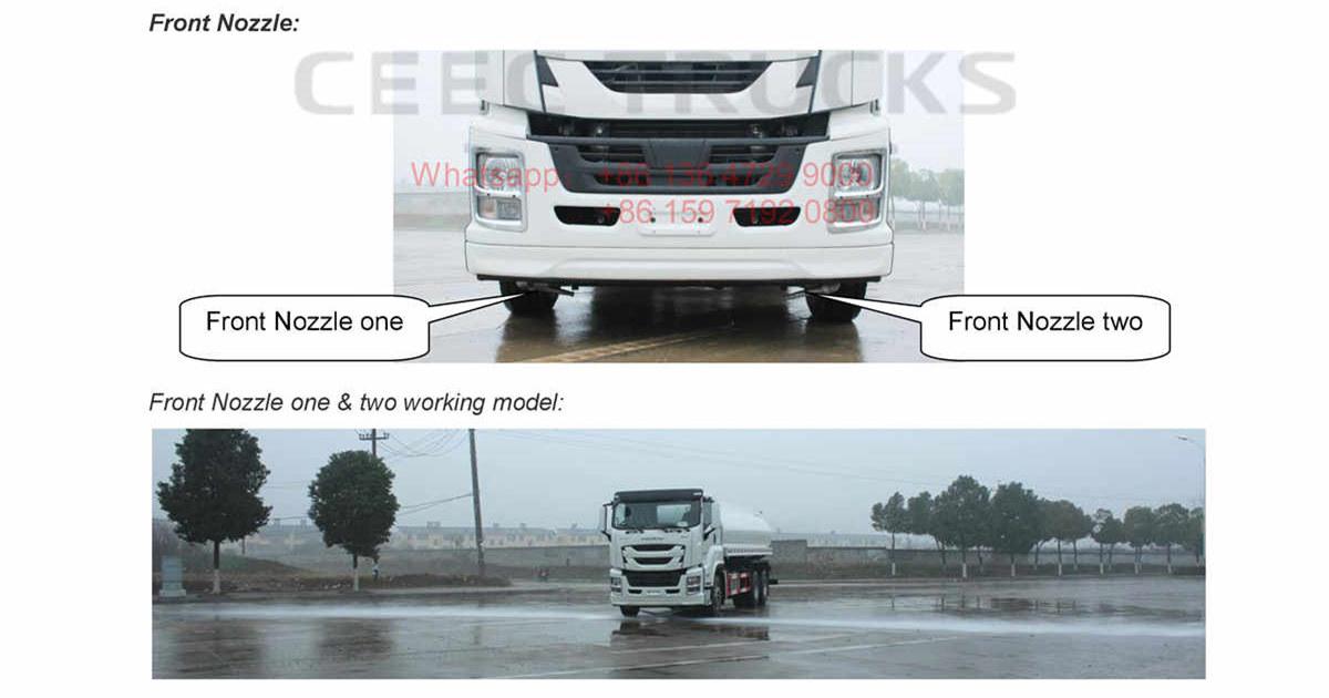 Syria--ISUZU GIGA 20000Liters water truck manual