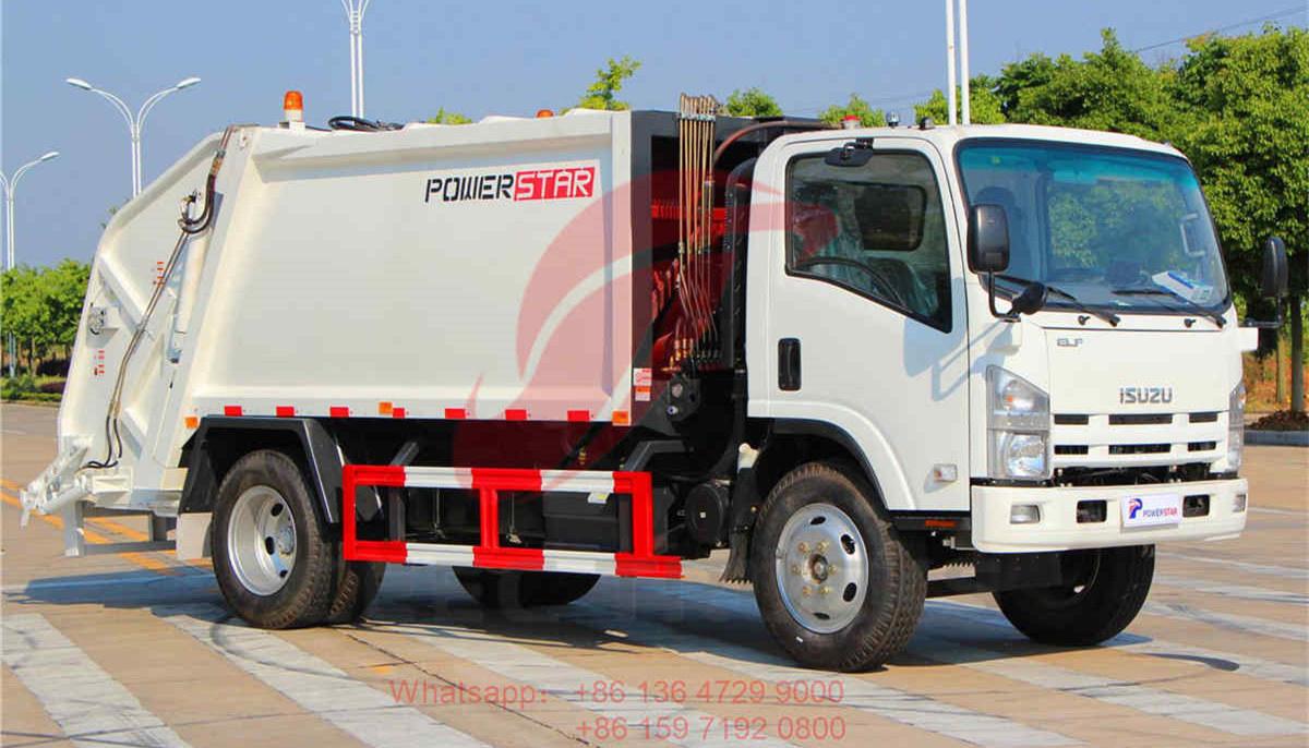 Moldova--ISUZU ELF 8CBM garbage compactor truck