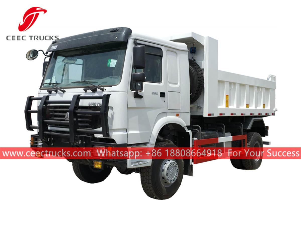 HOWO 4X4 euro 2 dump truck