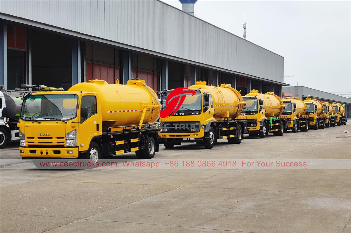 ISUZU vacuum trucks for export