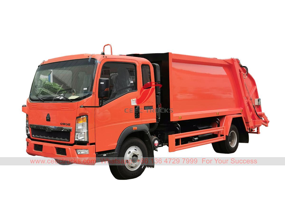 HOWO RHD garbage compression truck