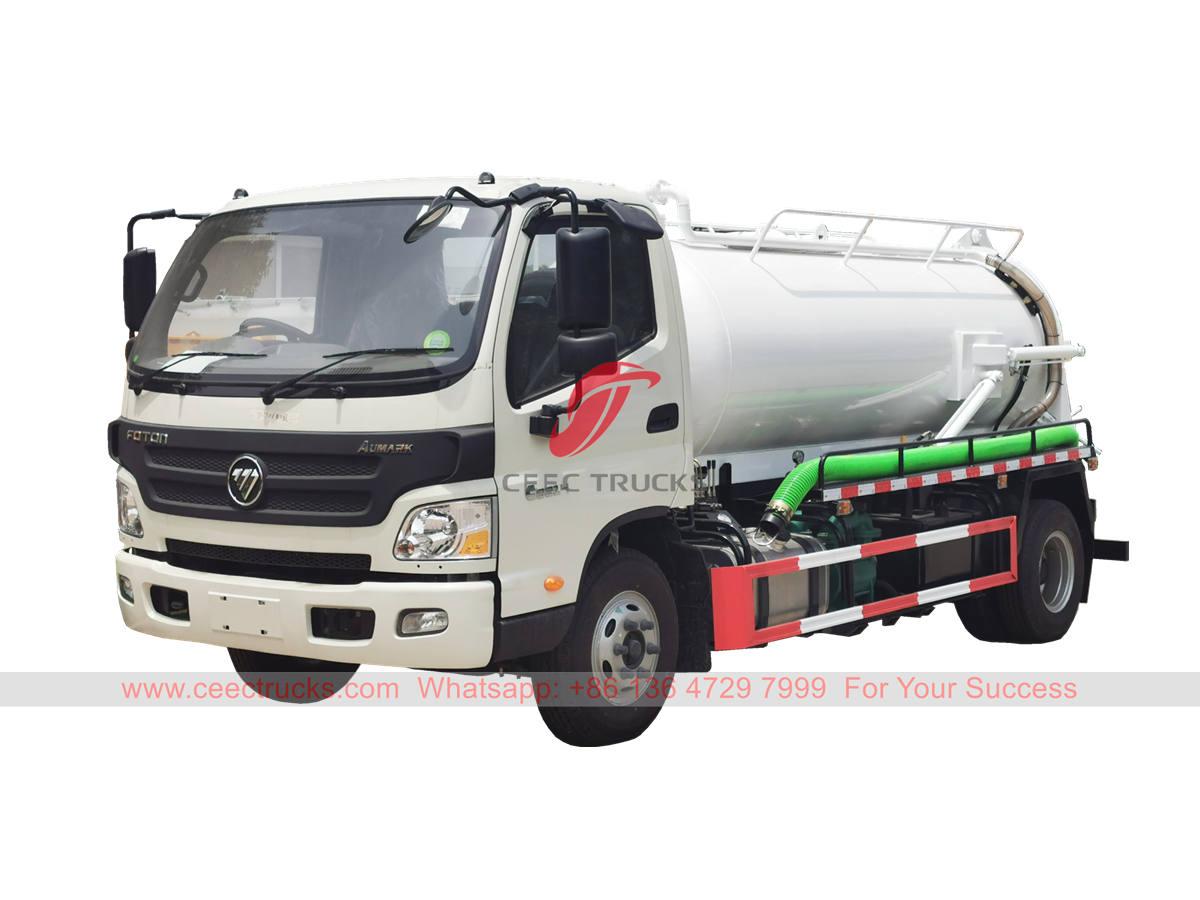 FOTON RHD vacuum tanker truck