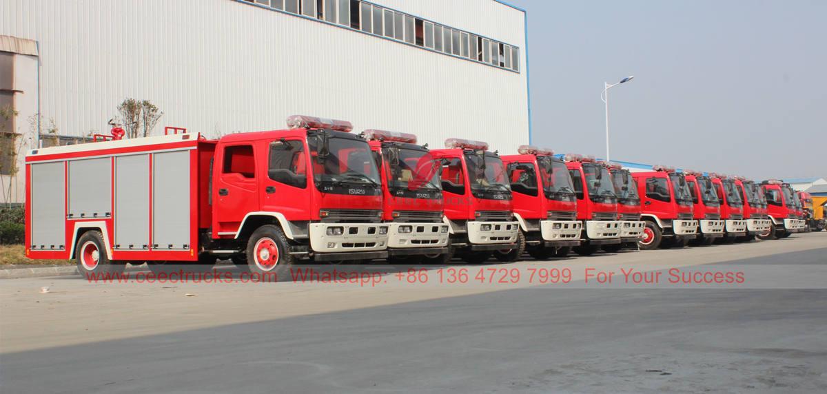 ISUZU fire fighting truck manufacturer