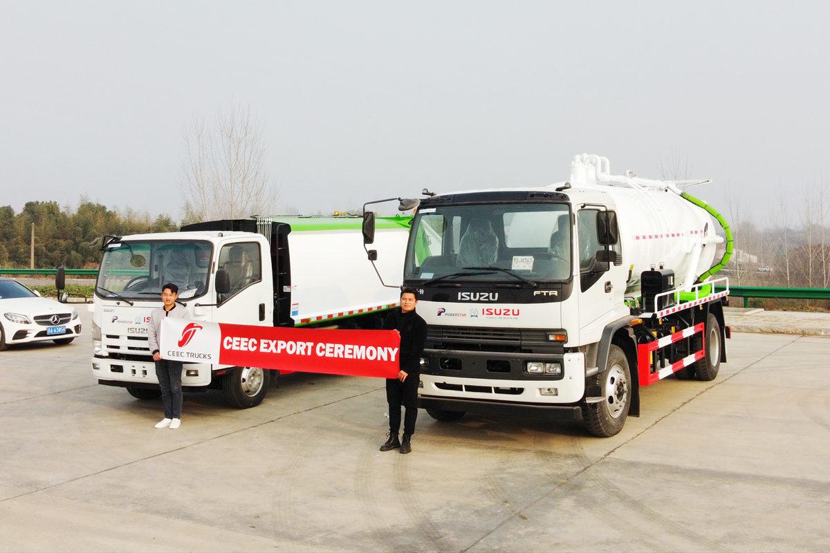 ISUZU garbage compactor and ISUZU vacuum tanker at best price