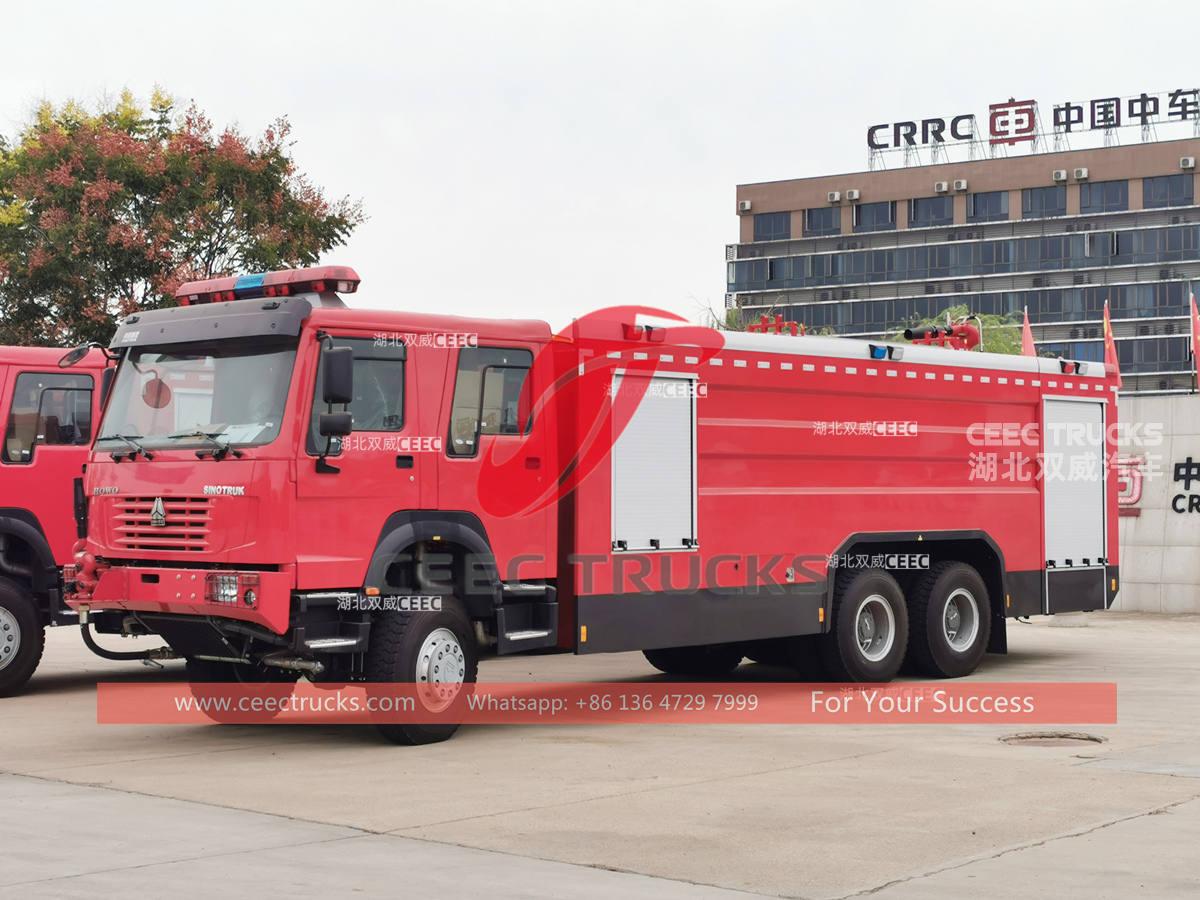 HOWO 6Ã—6 all wheel drive firefighter trucks for sale