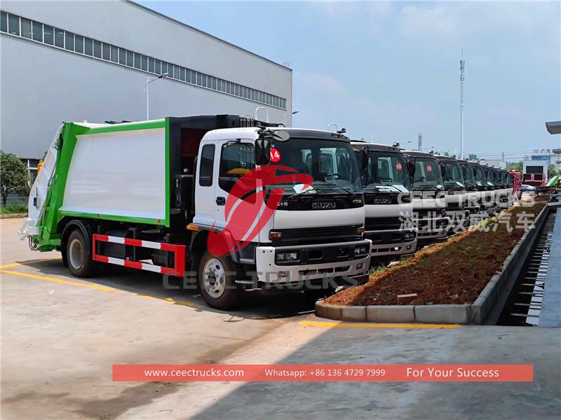 isuzu garbage compactor truck