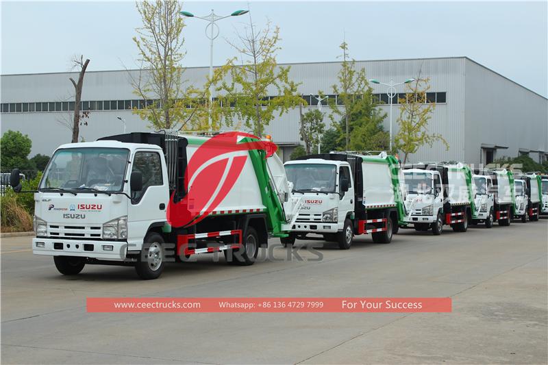 isuzu garbage compactor truck