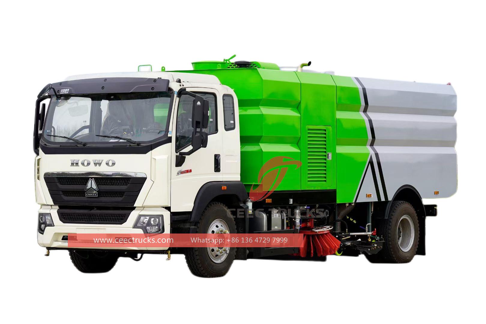 HOWO 12cbm road sweeper truck