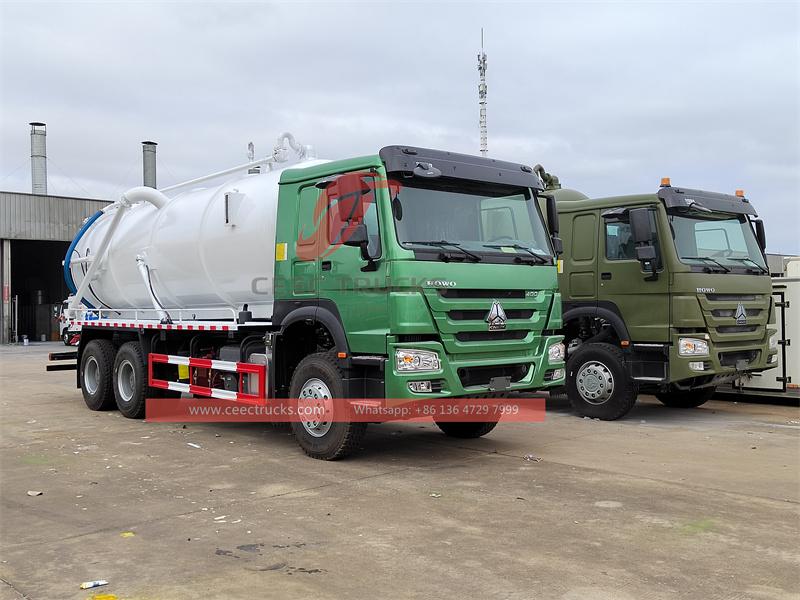 Howo 400hp sweage tanker truck