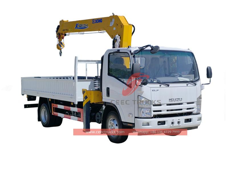 ISUZU NPR 5 Tons XCMG crane truck