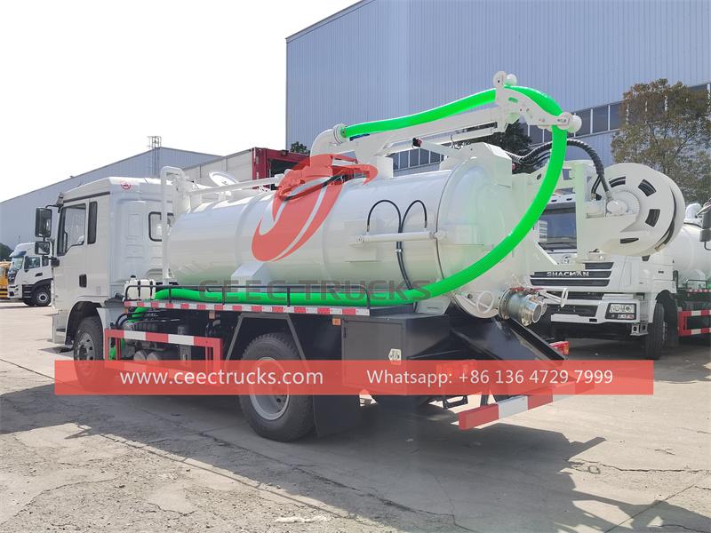 Shacman light-duty 8CBM sewage tank truck