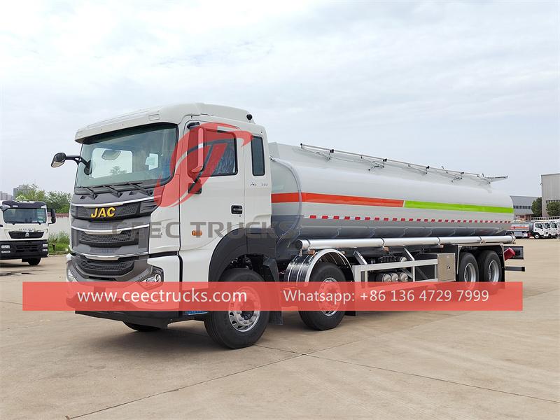 JAC 8x4 fuel tank truck