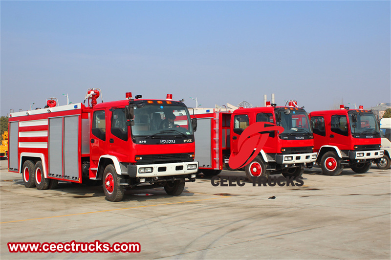 Isuzu FVZ 12000L foam fire fighting truck