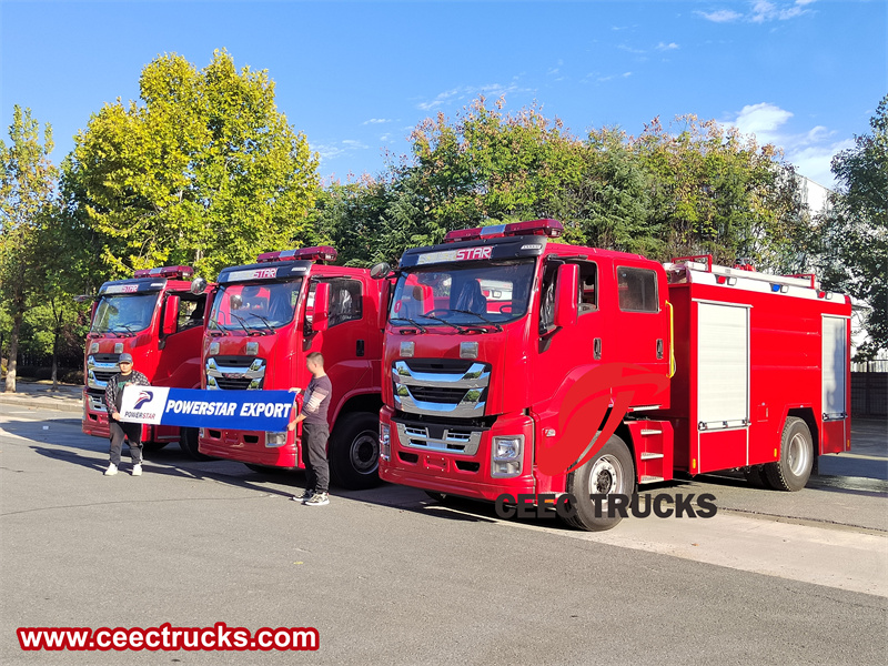 Isuzu Giga brand Fire Rescue Water Trucks