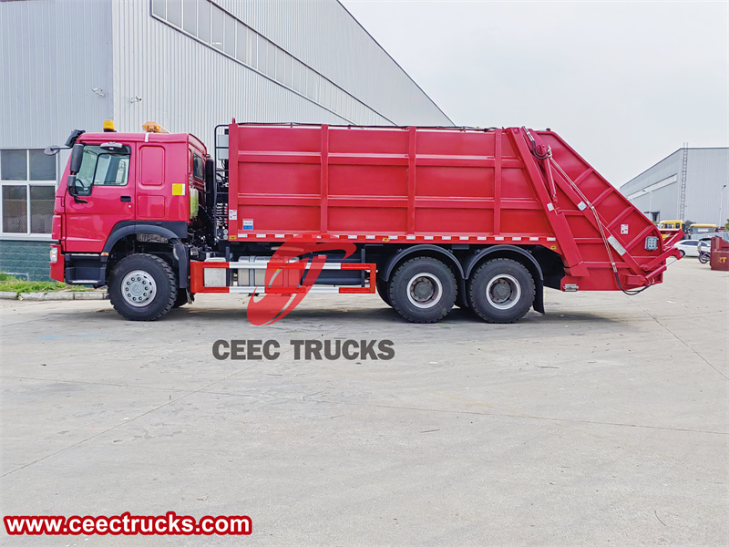 Howo rear loader garbage truck