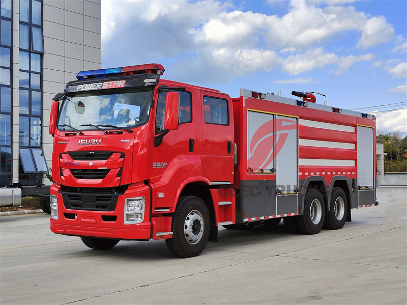 Isuzu giga chassis Industrial Foam Tender Fire Truck 