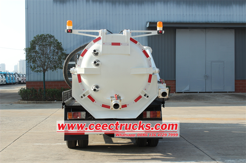 Isuzu 100P 3cbm sewer vacuum vehicle