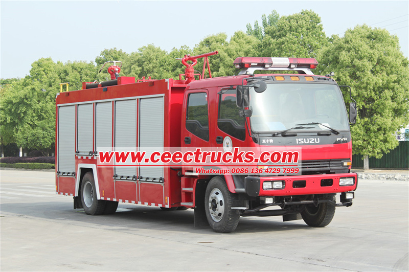 Isuzu FVR dry powder fire truck