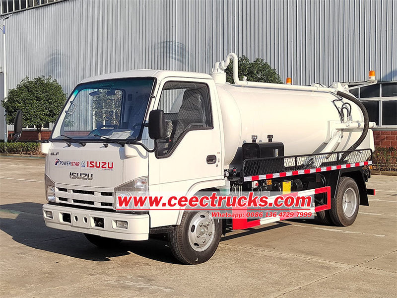 ISUZU light duty sewer vacuum truck