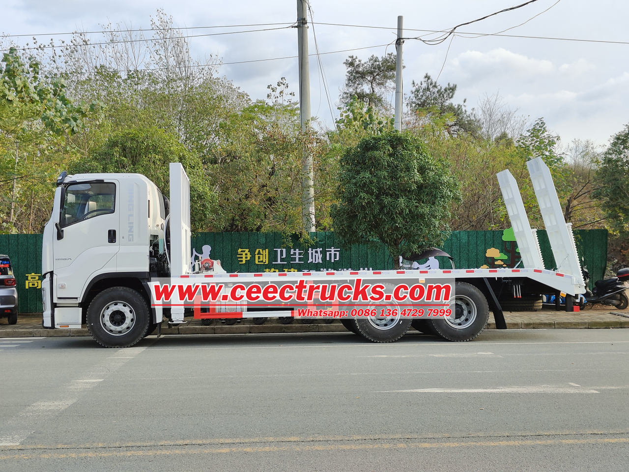 Isuzu giga Flatbed Platform Recovery Rescue Towing Service Cargo Truck