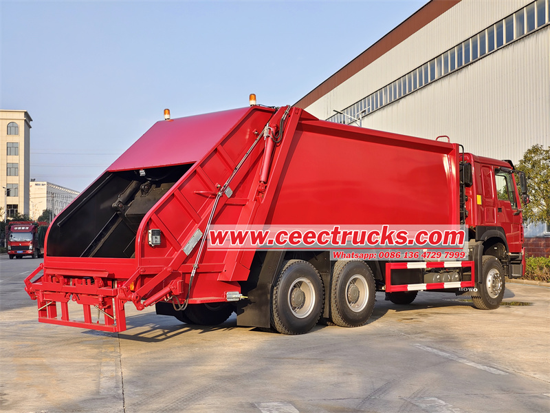 HOWO 6x4 20cbm trash compactor truck