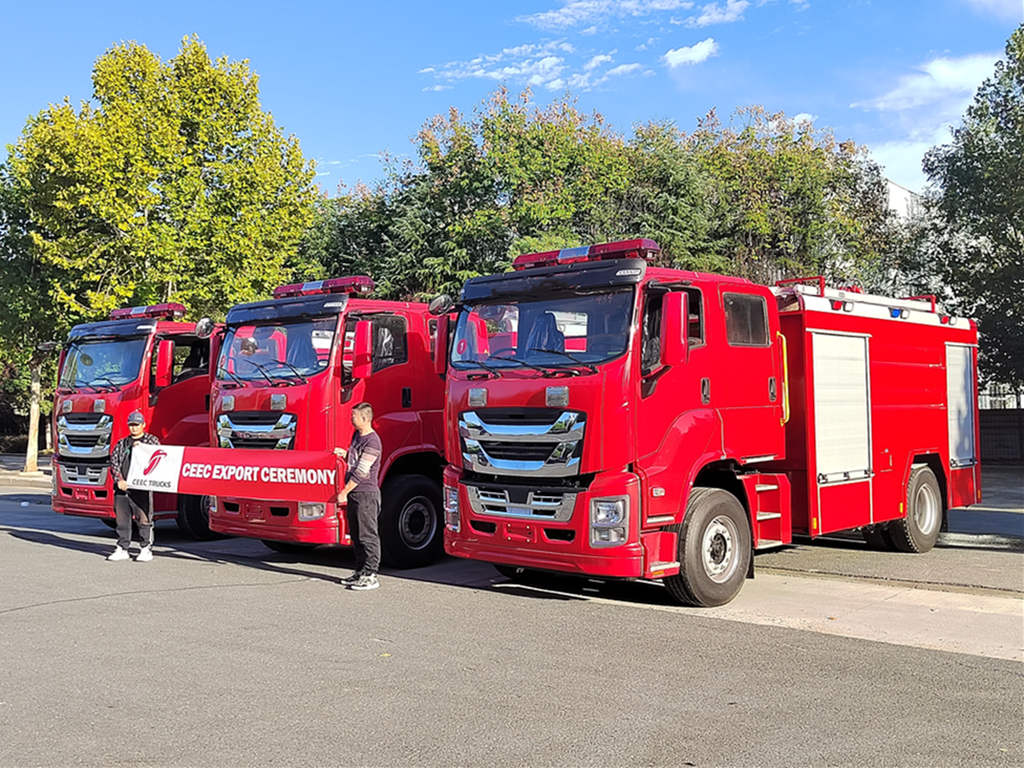 ISUZU GIGA fire pumper trucks