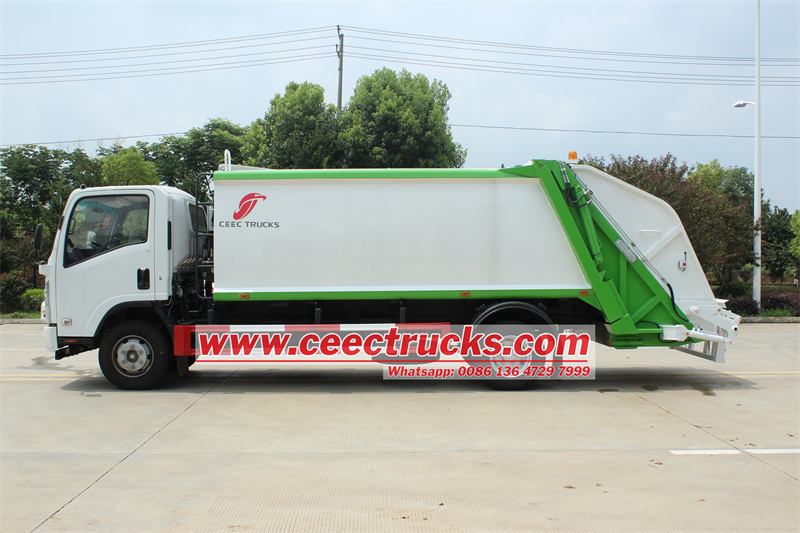 Isuzu10cbm refuse compactor truck