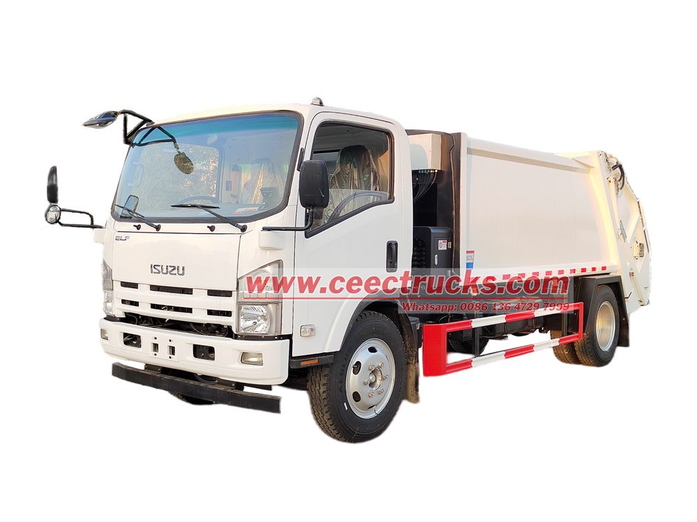 Isuzu ELF cabin single axle rear loader