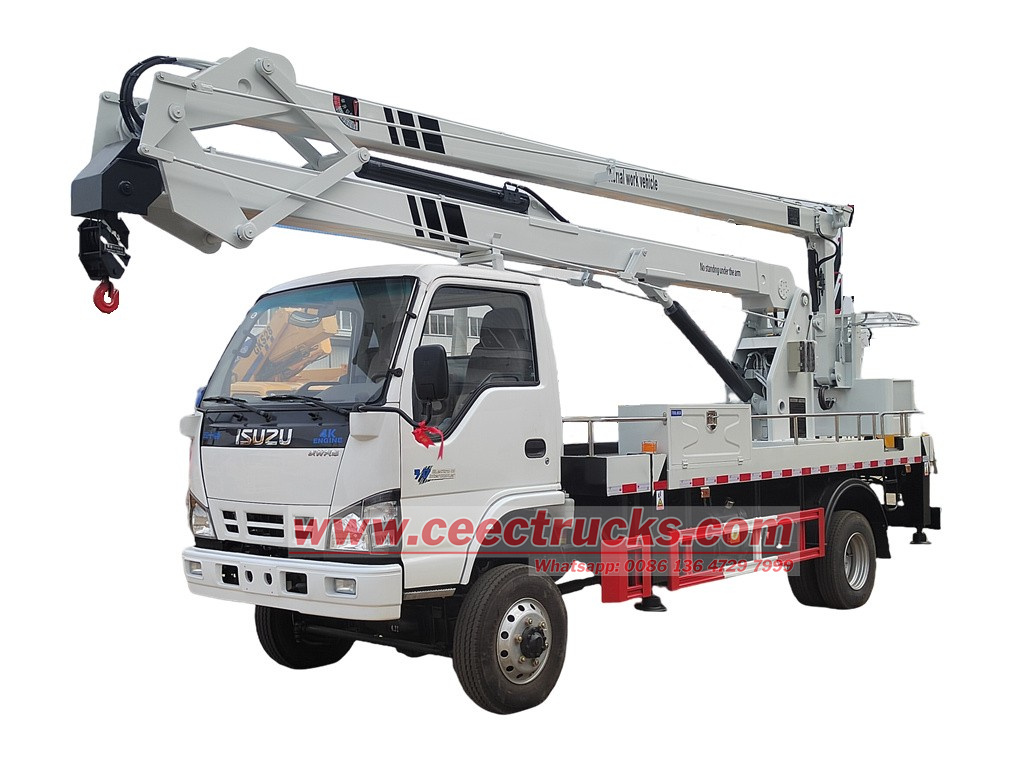 ISUZU 14m folding arm aerial work platform ISUZU aerial platform truck