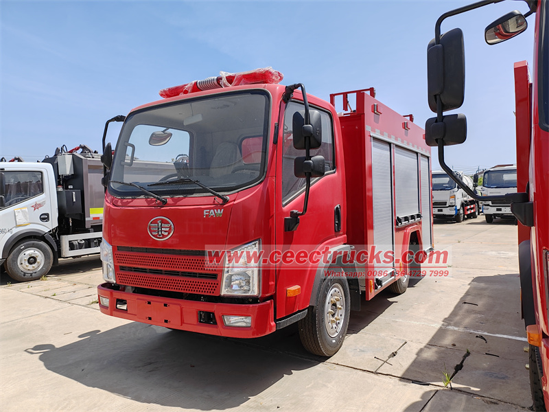 FAW water foam fire tender