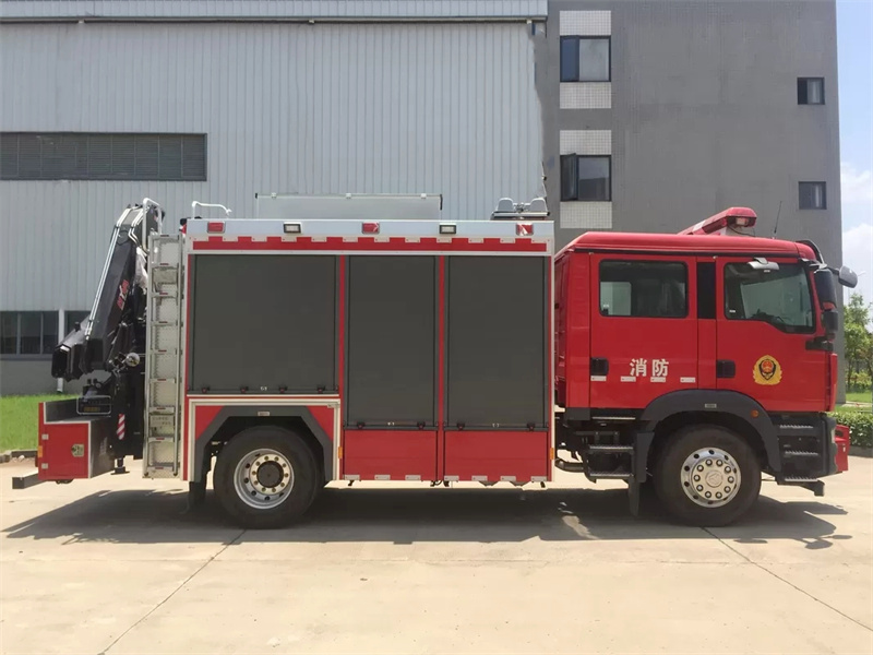 Howo 4x2 emergency lighting fire truck