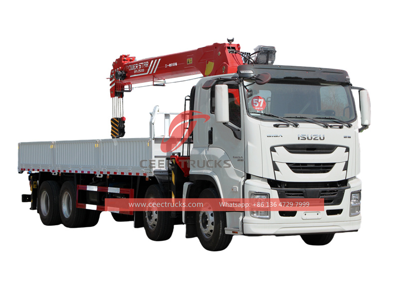 Isuzu GIGA boom truck 18tons crane 