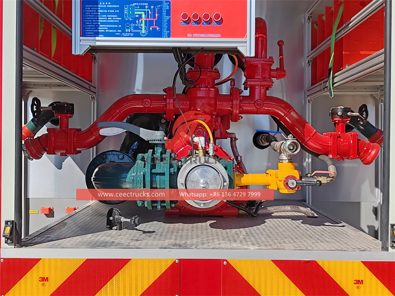 Howo 4x2 fire fighting truck