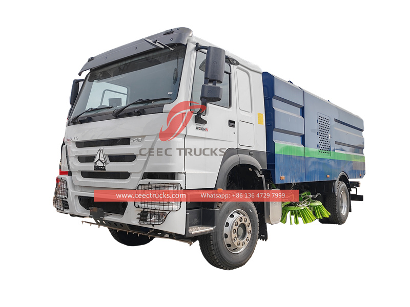 Howo 300HP Road Sweeper Cleaning Truck