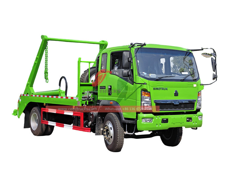 HOWO swing arm garbage truck